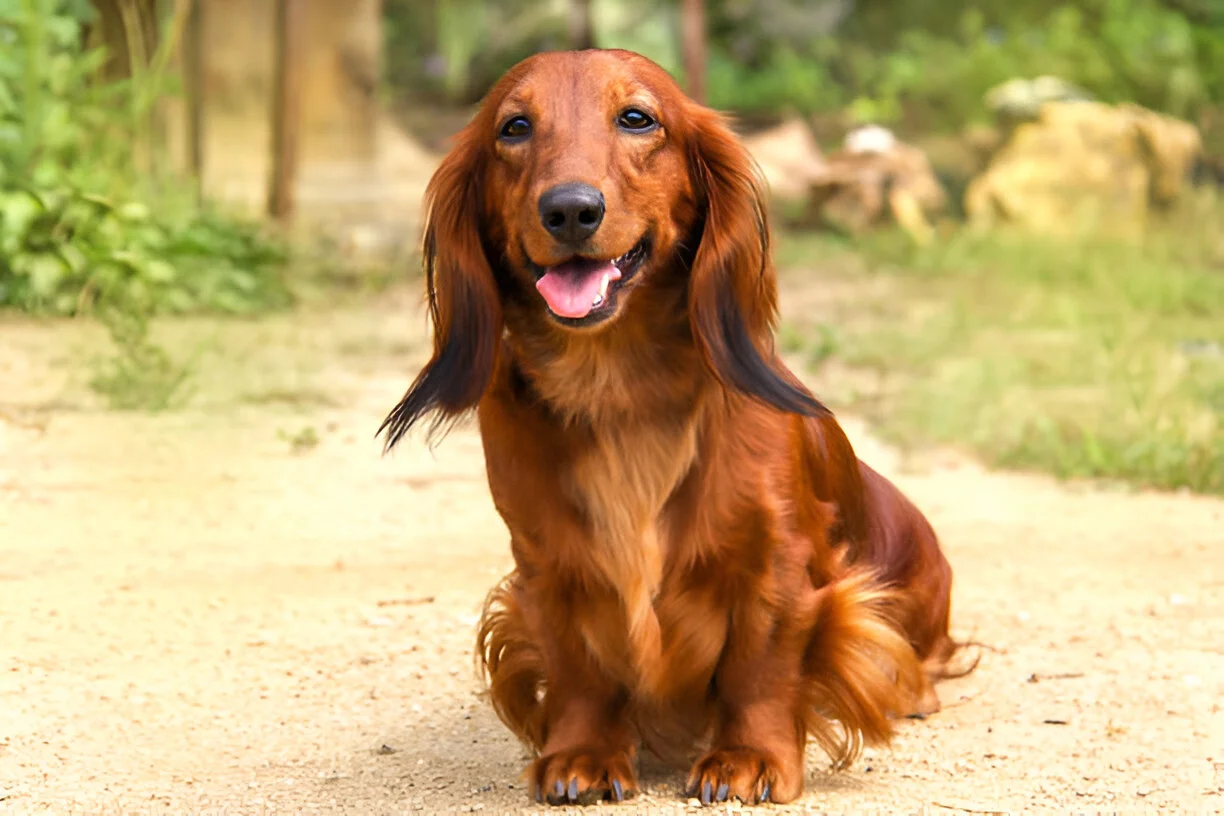 long haired dachshund